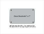 Clear brushed 4x7
