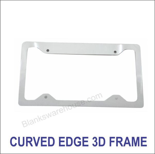 A 3D FRAME cutout with 4 holes and white background