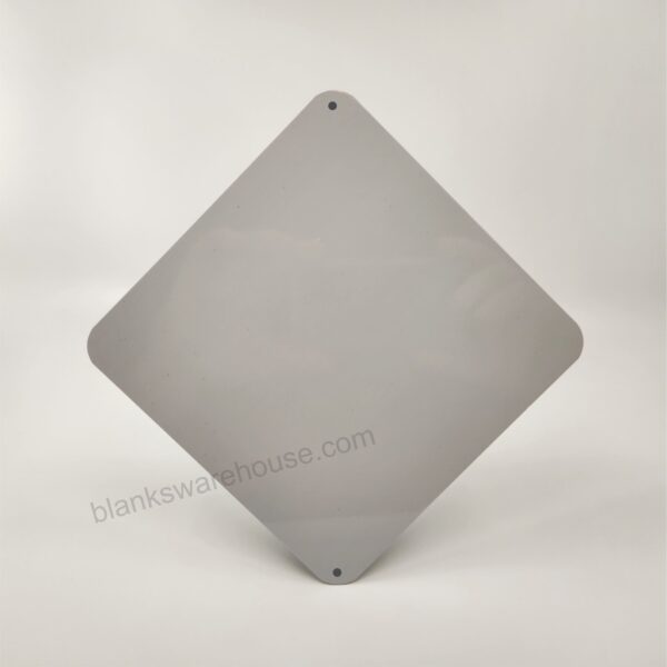 A diagonal square shaped aluminum plate