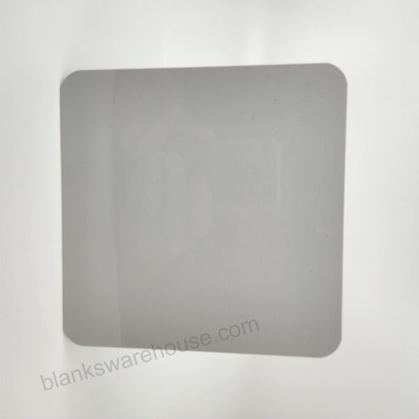 A caution sign aluminum plate with two holes