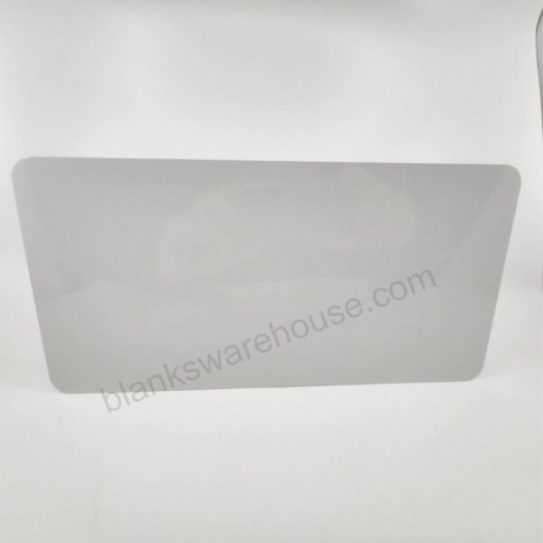 A no hole flat license shaped aluminum plate