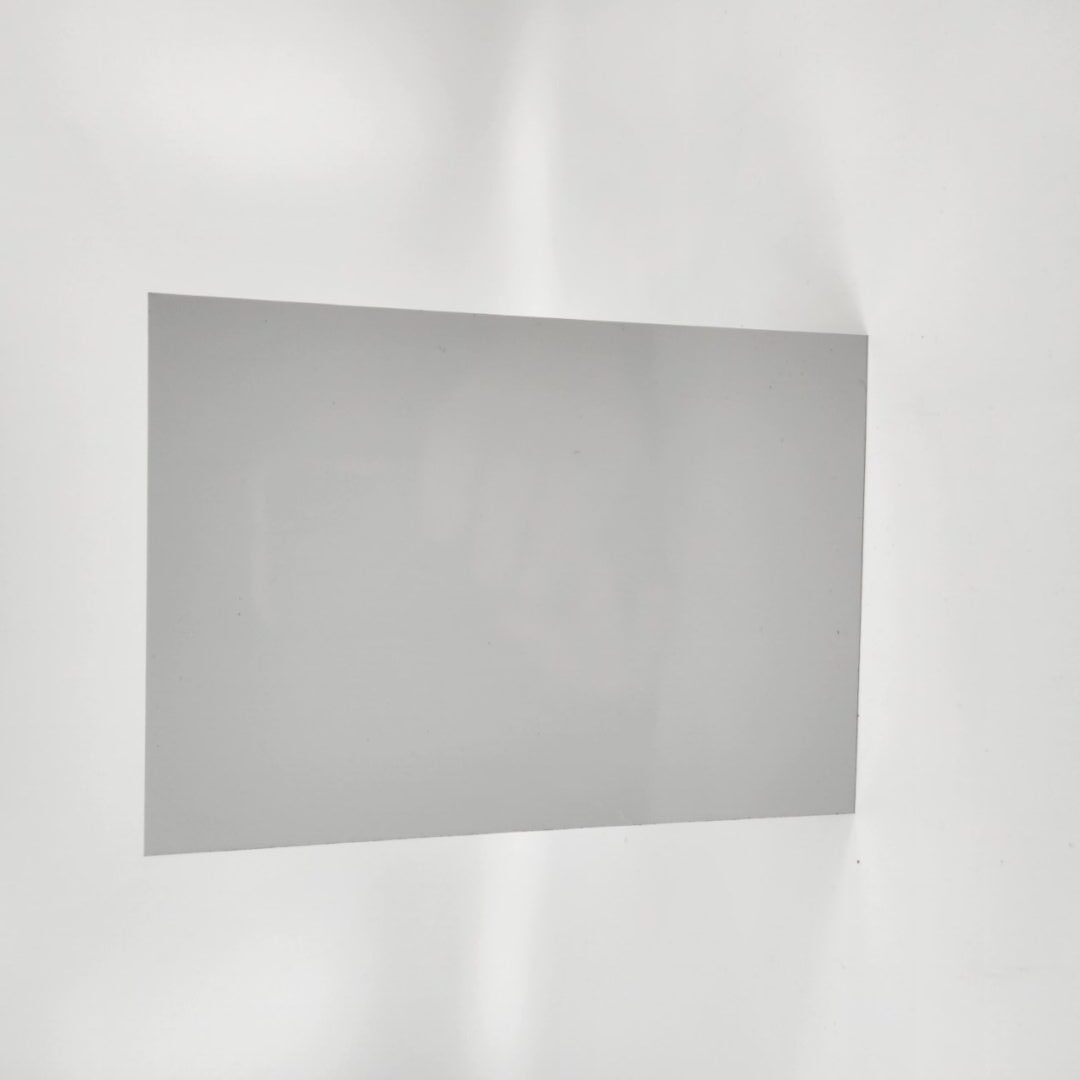 A trophy blank plate sign shaped aluminum plate