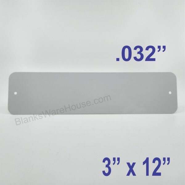 Mini Street Sign 3" X 12" - .032" Set of 10
