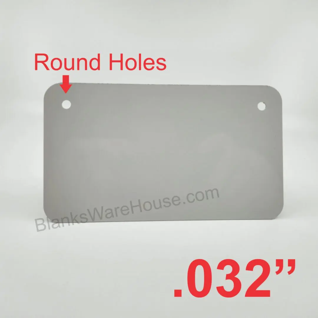 Motorcycle Plate 4" x 7" / .032" - 30 pieces